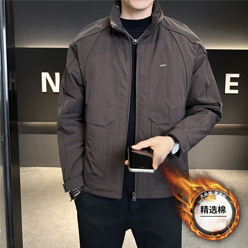 3923P1352025新款棉服加棉冲风衣夹克棉衣外套控卷后195,男装夹克,星座414（原B263）