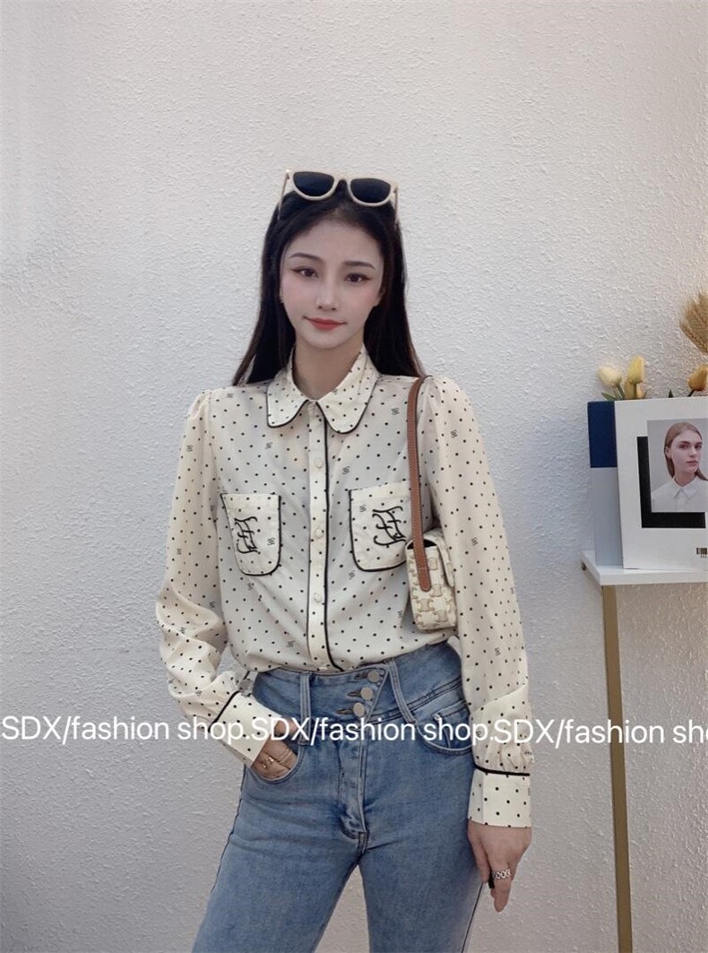 【春款】2022年波点衬衫，女装衬衫，色调轩
