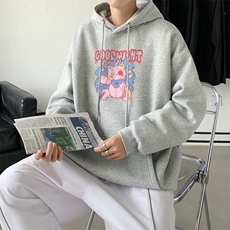 L2545P48秋冬新款卫衣男装宽松港风日系外套连帽衣服宽松卫衣，男装卫衣，星座510A-1