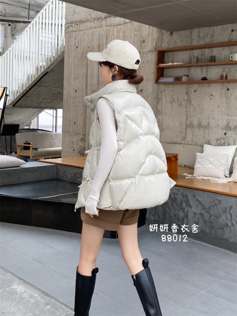 妍妍香衣舍88012立领抽绳马甲,女装马甲,香衣舍