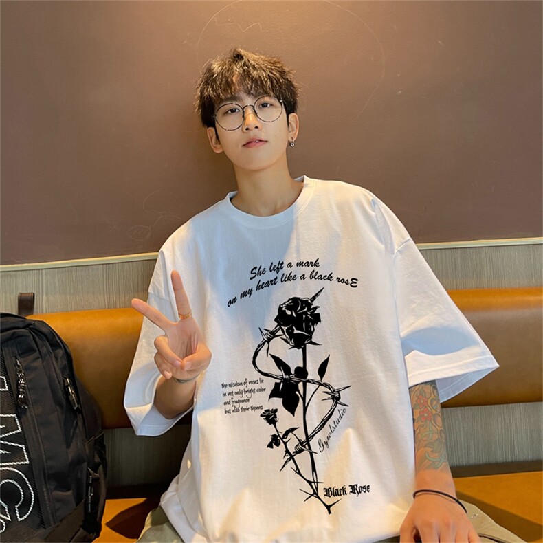 220g纯棉美式夏季短袖t恤男DT420-特批19 控38图片