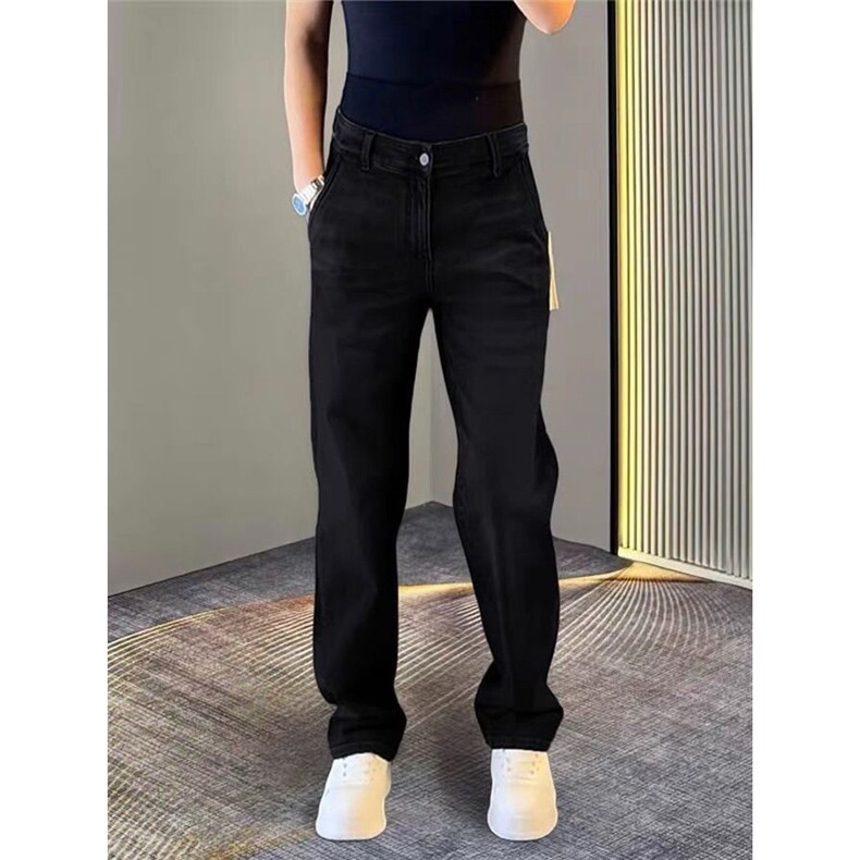 1506-1/KK11931/P45潮牌牛仔裤男士春秋季新款宽松直筒裤高级感,男装牛仔裤,星座1506-1