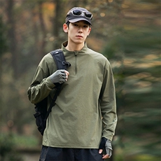 户外吸湿速干衣长袖t恤春秋运动健身跑步训练骑行服2505，男装T恤，电商A161