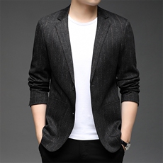 2023秋季新款休闲西服外套中年男士时尚纯色百搭西服HB21831-P165，男装西服，电商B212（原钱塘6029）