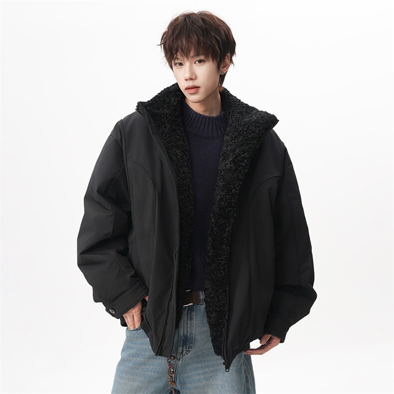 90白鸭绒简约羽绒服男女同款立领毛领羽绒服225-2-Y216-P228,男装羽绒服,星座225-2