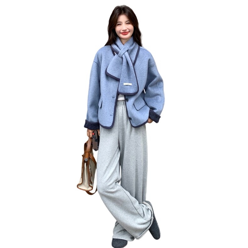 冬装新款现货高品质女士双面毛呢短外套2C271-9569-P175K258,女装毛呢外套,2C271