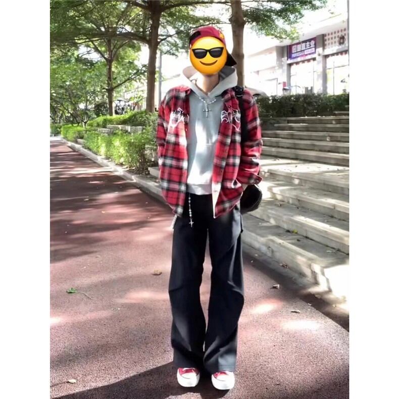 1506A/GCS3070/P36宽松刺绣休闲衬衣外套潮流,男装衬衫,星座1506A