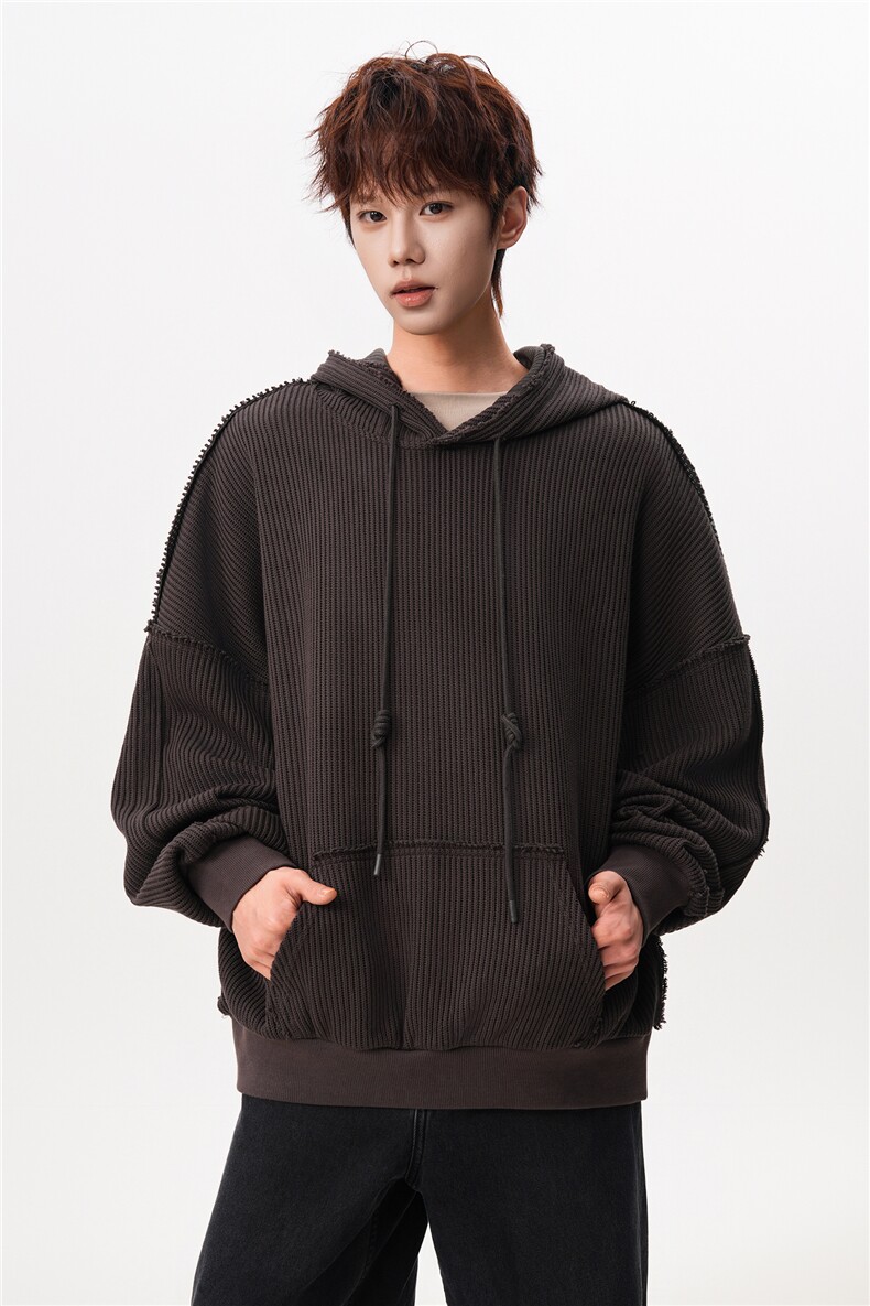 6XL-M美式基础百搭设计感小众宽松连帽卫衣男WY52-P60,男装卫衣,电商D206-1