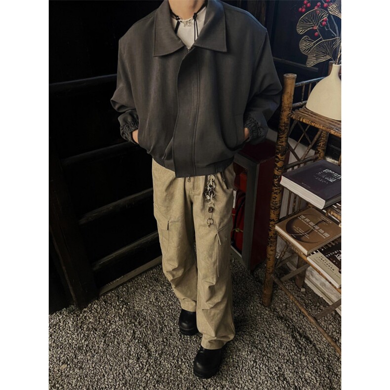 【有货】T156CC-特P78 夹棉短款外套男加厚翻领夹克 常规HT103CC图片