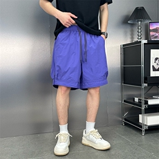 短裤工装男贴标拉链口袋休闲短裤沙滩裤DS-A329-K920-P50，男装牛仔裤，电商A329