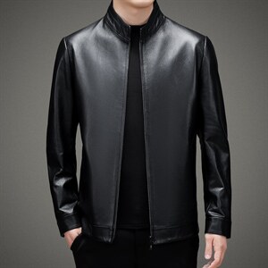 BAMJ-2316钱塘2020-2中年男士秋季商务休闲皮衣夹克外套P560图片