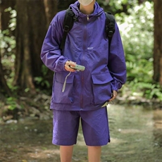 户外防晒衣套装山系连帽外套户外登山工装套装TZ11-310B-1-P55，男装休闲套装，星座310B-1