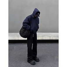 翻领蓝色飞行夹克棉服短款t外套男春秋网图1001-1-JQ102-P75，男装夹克，星座1001-1
