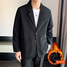 ins休闲西服男韩版潮流痞帅气长袖加绒小西装港风潮牌单西外套，男装西服，星座505-2（原电商A260-1)