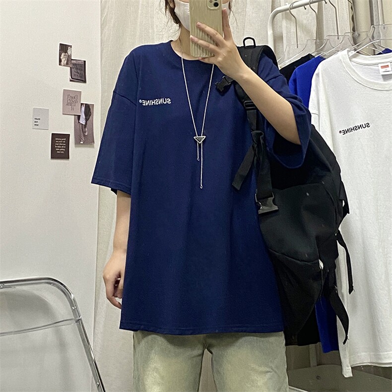 T06常年款男士休闲字母印花T恤衫外套圆领半袖五分袖TEE男女中性,男装T恤,星座115A(原星座507）