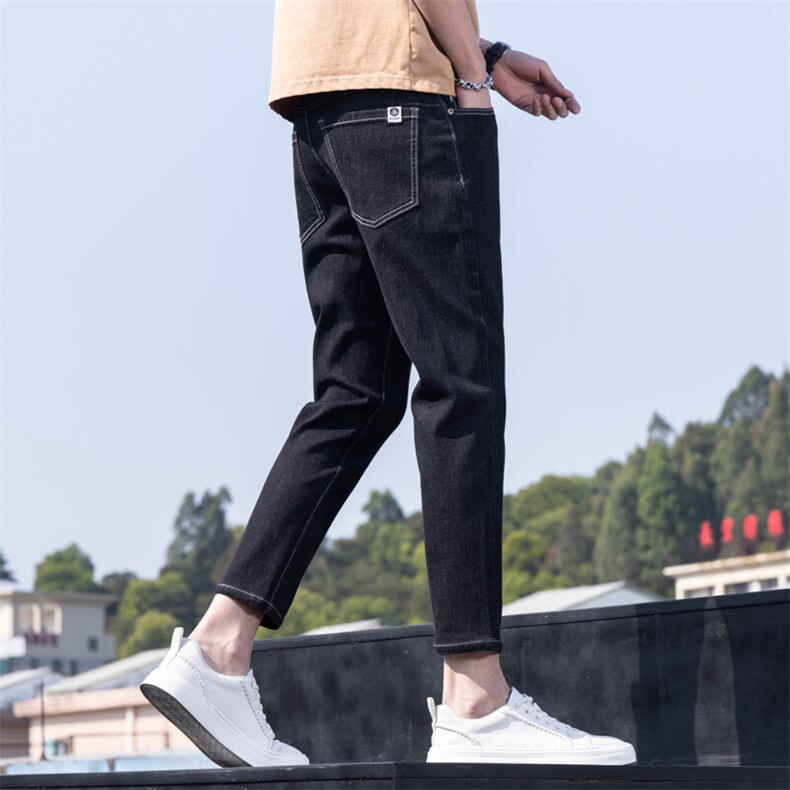 特批P50无差价男士牛仔裤新款韩版修身小脚裤子潮牌痞帅春K381,男装牛仔裤,星座1006-1