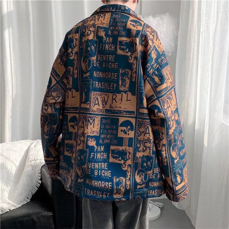 长袖衬衫男港风日系呢料双层外套C214P63,男装衬衫,星座1116-2
