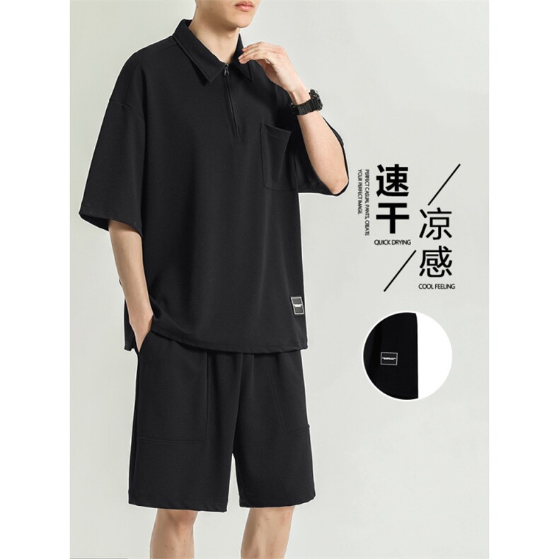 夏季潮流百搭套装冰丝顺滑超薄百搭休闲速干裤TZ60-特批75图片