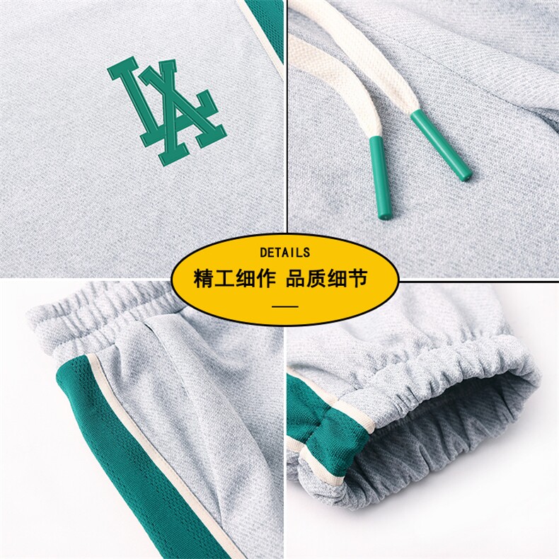 2023新款侧边织带条纹拼接复古高街长裤男休闲束脚裤子A6698-P39,男装休闲裤,电商A178