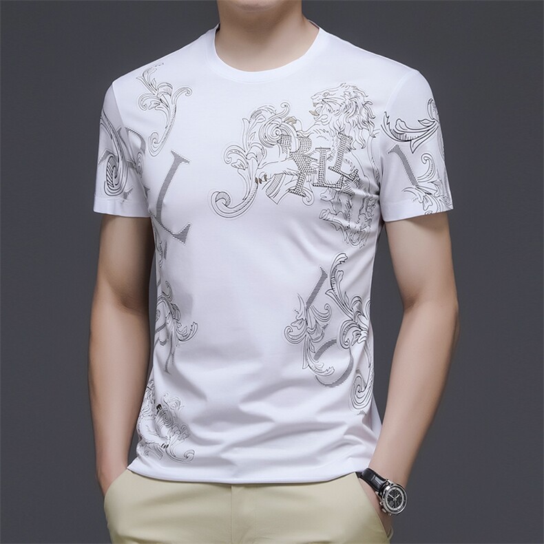 AK8603钱塘2020-3夏季新款男士时尚休闲短袖T恤精品P44,男装T恤,钱塘207-3