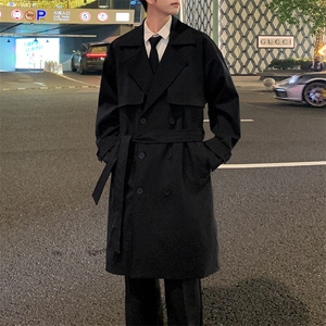 现货 中长款大衣男2025新款春季外套高级感英伦风衣F02525-P98图片