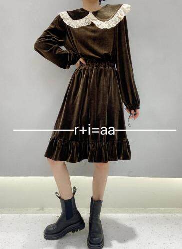 领口可脱卸连衣裙，女装连衣裙，r+i=aa