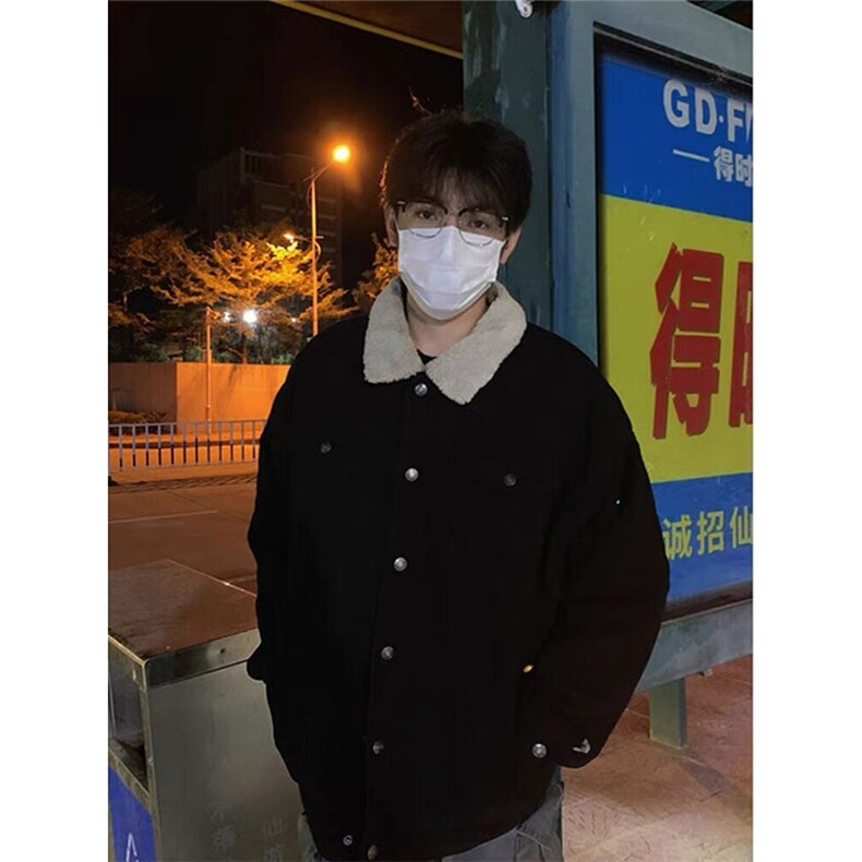 1506-1/JJ591/P109羊羔绒翻领加绒加厚工装棉衣美式复古夹克,男装夹克,星座1506-1