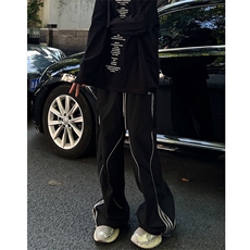 户外机能冲锋裤男秋冬季条纹工装裤宽松直筒休闲长裤KA208，男装休闲裤，星座1116A（原606A-3）