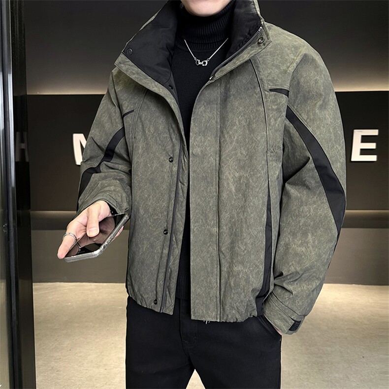 M-3XL5233-P245标50绒拼色立领保暖羽绒服男,男装羽绒服,电商B321-1