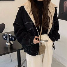 A461-P110牛仔加绒外套秋冬加厚牛仔衣设计感上衣棉服棉衣ins潮，男装棉衣，星座911