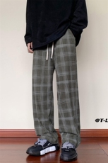 B221秋冬加绒格子灯芯绒休闲裤LK21163-常规P50控68加绒P60控78，男装休闲裤，电商B221