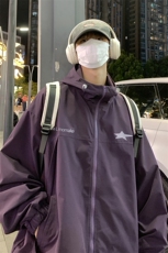 港风23新款秋季时尚百搭宽松字母印花夹克外套F6381P65控88，男装夹克，电商A268A