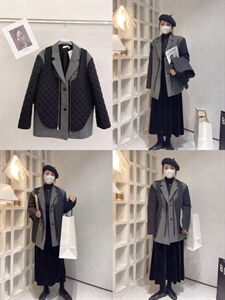 冬季新款设计?可脱卸假两件,其它,U·M