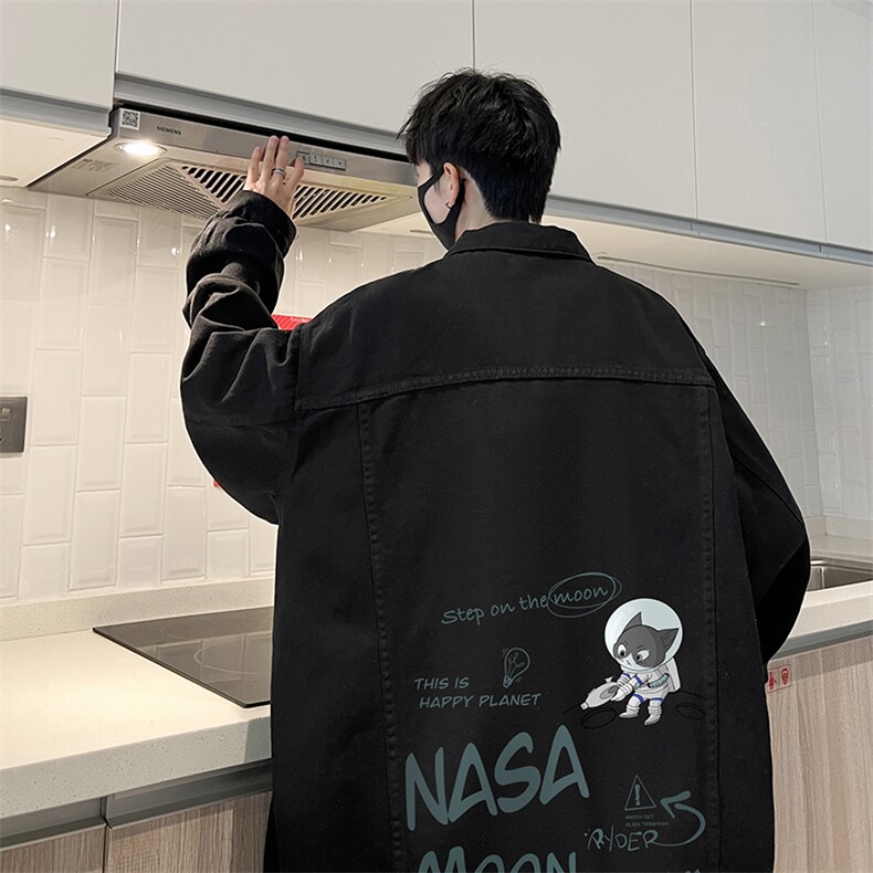 牛仔夹克男大码牛仔外套男茄克 NJ77187-P60加绒款-P75图片