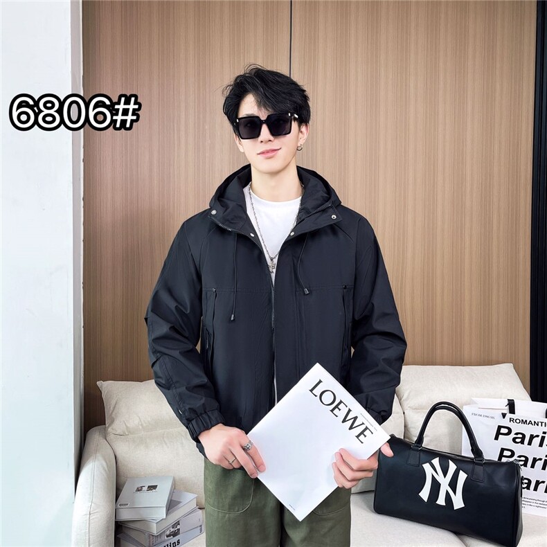 早秋数据男装连帽工装大口袋简约休闲时尚百搭男上衣外套,男装工装外套,电商A225