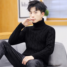 加厚高领男毛衣套头纯色针织衫9301-P50,(6XL,7XL300斤-P55），男装针织衫/毛衣，星座1212