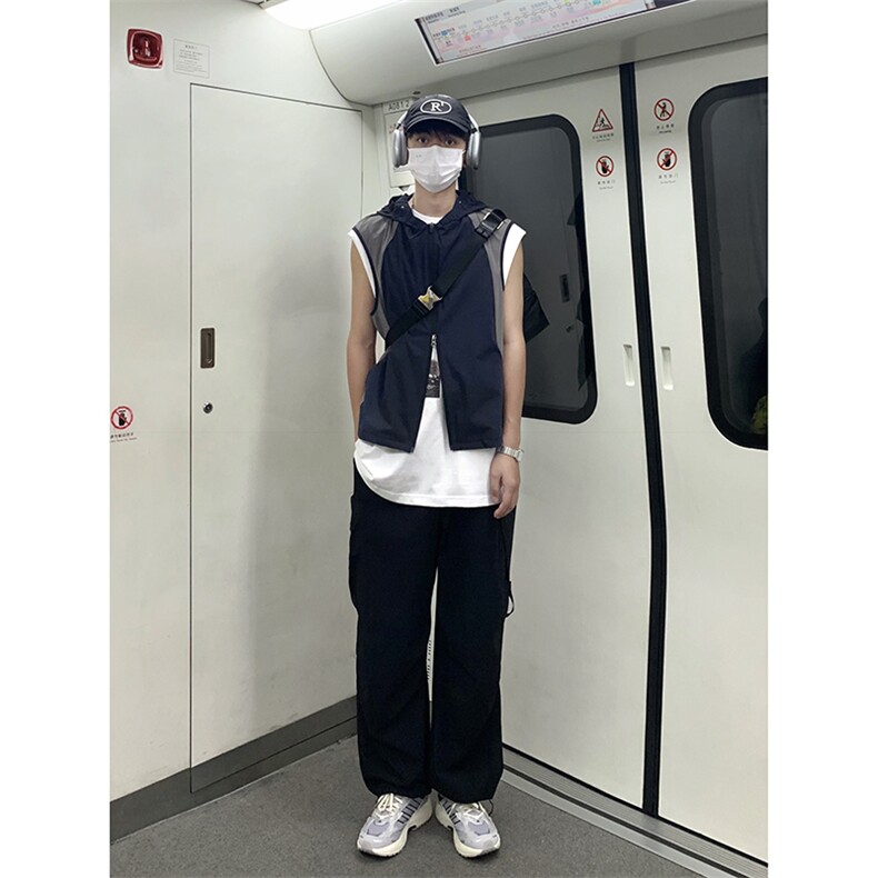 B221 美式街头hiphop宽松户外工装休闲裤子 LK23116-P60 控78图片