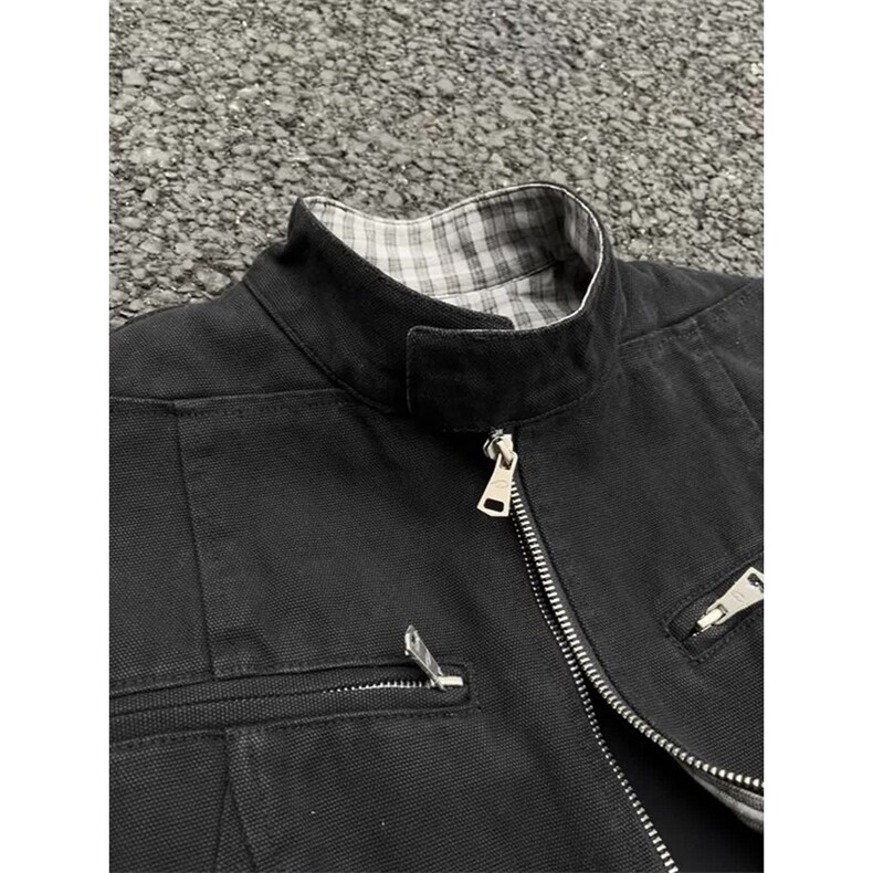 高品质低退货水洗外套男棒球服美式高街工装夹克513AJK2501P77,男装夹克,星座513A
