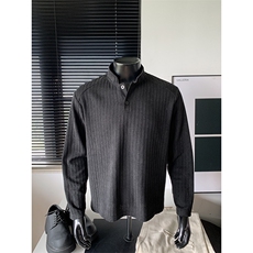 已下单5W件小香风鱼骨纹亨利领男打底衫大码上衣T24549特P19控48，男装T恤，电商A001