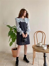 款号：WC0106 名称：荷叶边娃娃领小衫，其它，BD