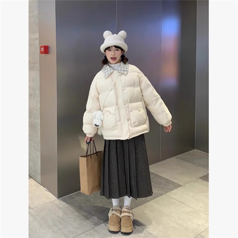 1506A/G78800/P89女冬季宽松百搭加厚保暖面包服外套潮图片