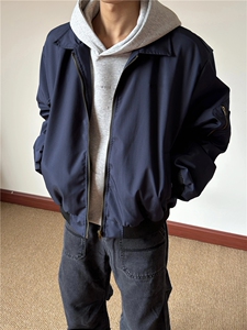 MY02-尺码M-3XL-特P65-Cleanfit翻领飞行夹克保暖棉服bomber外套图片