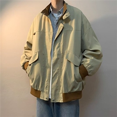 春季新款潮牌宽松拼色棒球服美式高街工装夹克外套男W7212-P58，男装夹克，星座512-3