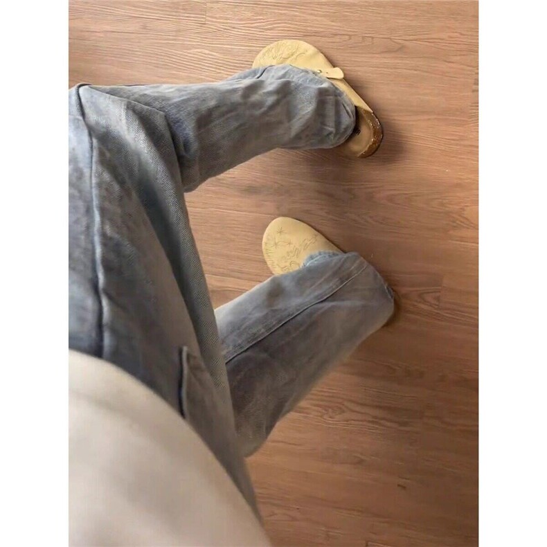 美式复古微喇牛仔裤男款夏季cleanfit高级感直筒裤LN12422-P55,男装牛仔裤,星座1008