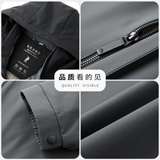 2025新款中老年户外轻薄羽绒服男士90绒休闲拼色羽绒服外套，男装羽绒服，钱塘723