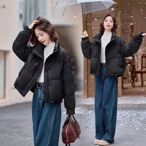 美拉德洋气时尚短款连帽羽绒服女2025秋冬季新款小个子白鸭绒外套图片