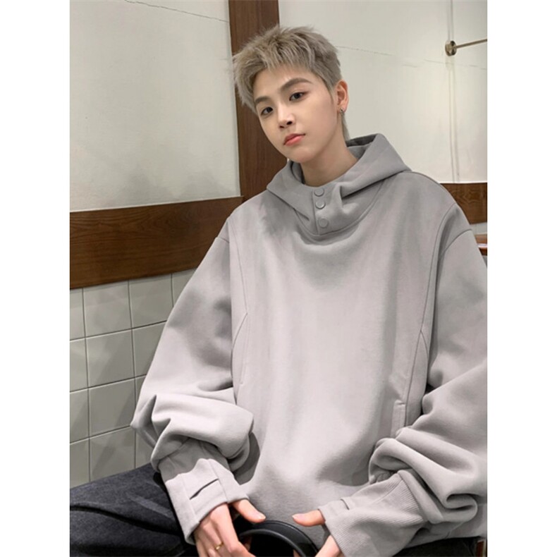 1506/QW130/P47连帽套头卫衣男休闲潮牌百搭美式青少年痞帅复古,男装卫衣,星座1506