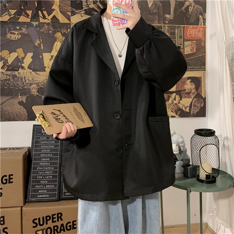 XF3090/P70秋装现货新款小西服男外套宽松上衣大码西装韩版潮流男,男装西服,电商A141