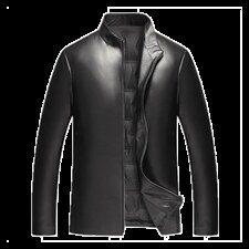 J97825加厚立领绵羊皮羽绒服男士外套皮衣冬季皮P650,男装皮衣,电商B360