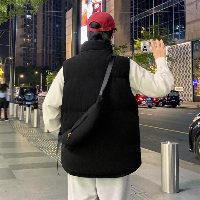 灯芯绒棉马甲男2024秋冬季新款棉衣休闲保暖加厚外套,男装棉衣,星座410-6（原星座1304-1）